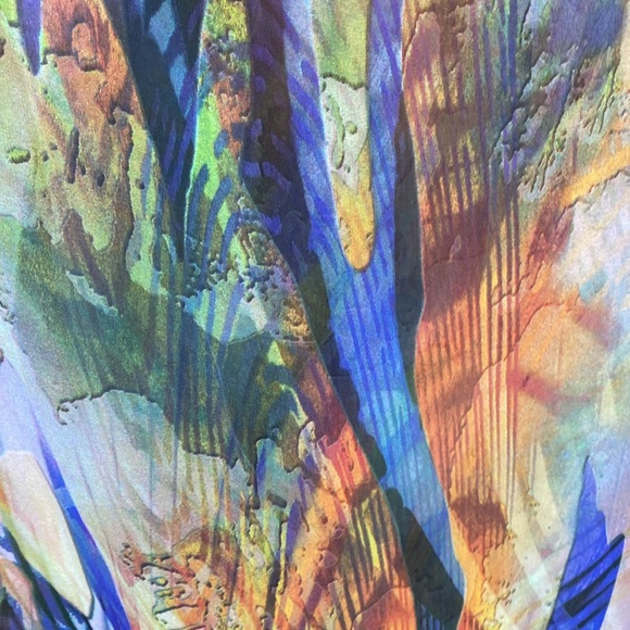 ADRIANA ROSILES Chiffon Caftan O/S - Picture 5 of 8